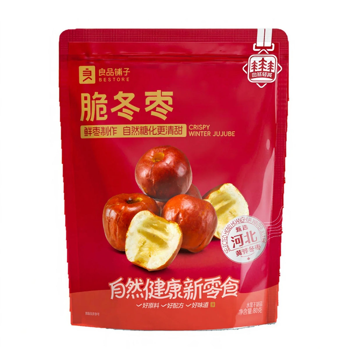 Bestore Getrocknete Winter-Jujube-Crisps 80g
