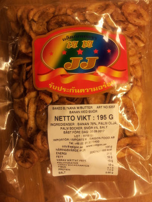 MHD:2024 Baked banana w/butter – JJ – 195 g