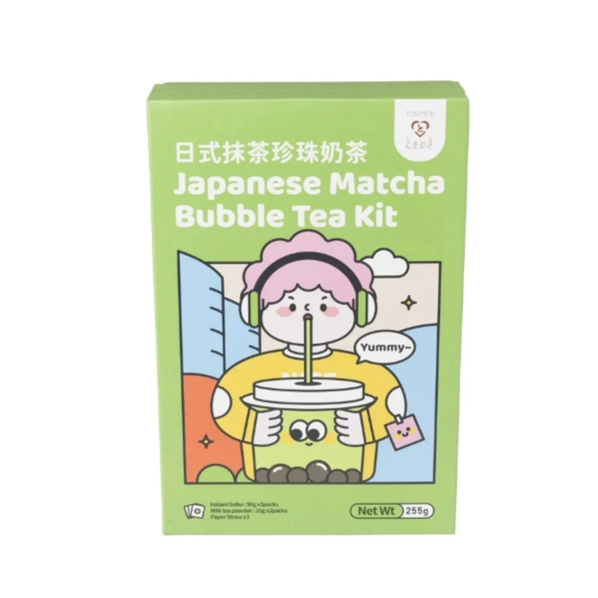 Tokimeki Bubble Tea Kit Matcha 255g