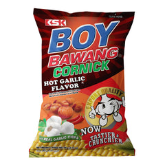 MHD:14.11.2023  Boy Bawang Cornick Hot Garlic Flavour 90g