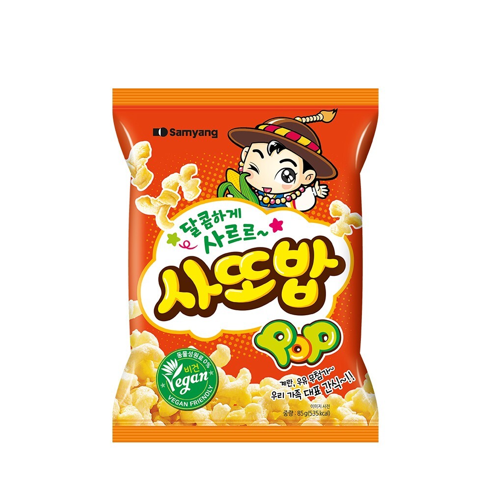 MHD:10.02.2025 SAMYANG Corn Snack Satobap 67g