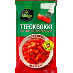 MHD:20.12.2024 Bibigo Tteokbokki Pouch Hot & Spicy Rice Cake 360g