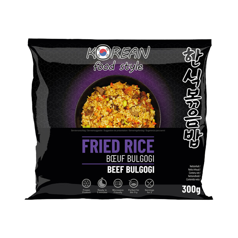 KOREAN FOOD STYLE Gebratener Reis - Rindfleisch-Bulgogi