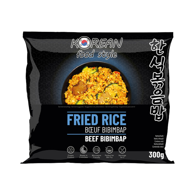 KOREAN FOOD STYLE Gebratener Reis - Rindfleisch-Bibimbap