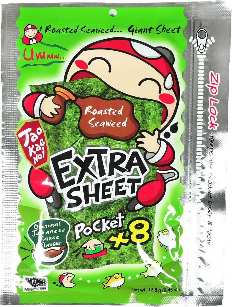 MHD:07.03.2024 Taokaenoi geröstete Algen Extra Sheet Original Flavour 12,8g