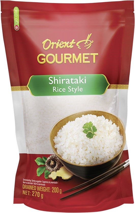 MHD:12.11.2023 Orient Gourmet Shirataki aus Konjak in Reisform 270g