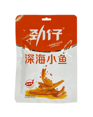 MHD:17.06.2024 Jinzai Fried Anchovy Snack Hot Spicy Flavor 110g