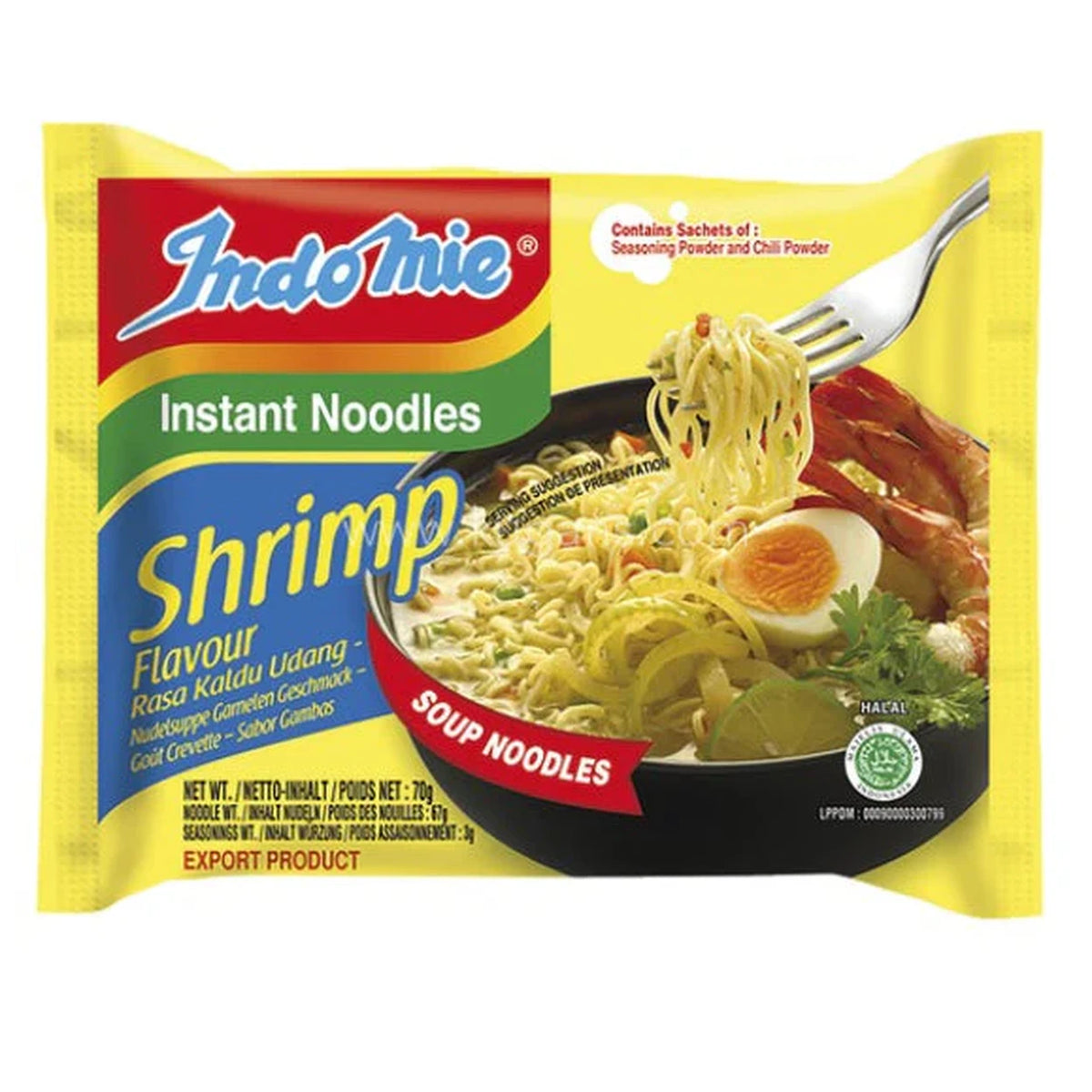 MHD:07.03.2025  Indomie Instant Noodle Shrimp 70g