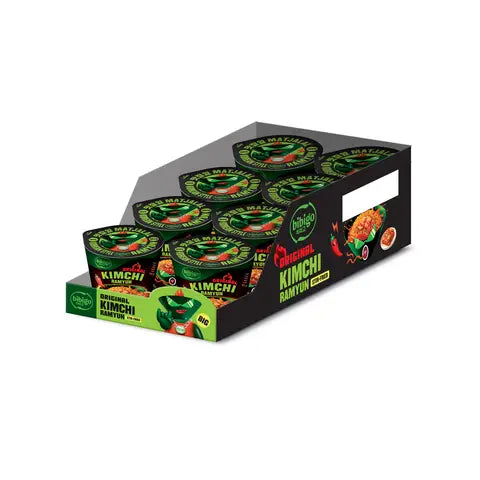 BIBIGO, Original Kimchi Ramyun Becher, 8 × 98 g