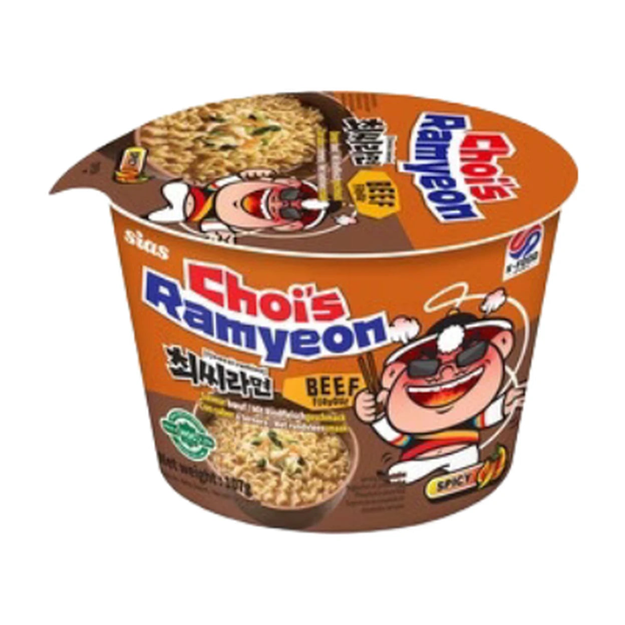 CHOI'S Instant-Rindfleischnudeln Schale 107 g