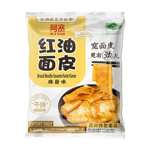 BAIJIA A-Kuan Breite Nudeln Rotes Öl & Sesampaste 115 g