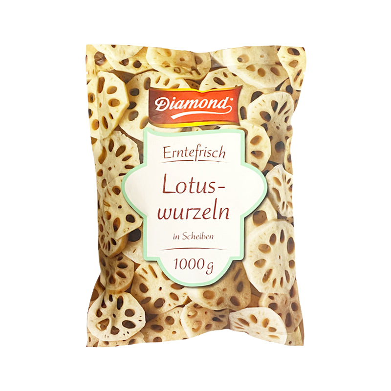 DIAMOND Lotus-Wurzeln in Scheiben