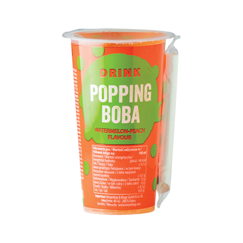 OBOBA Popping Boba Drink - Wassermelone & Pfirsich mit Pfand
