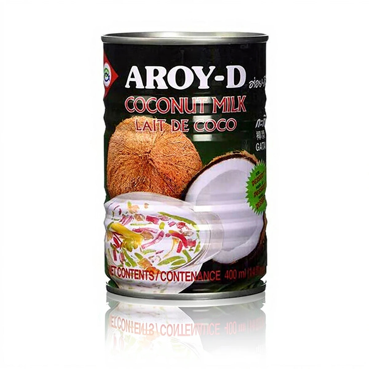 AROY-D Thailändische Kokosmilch - Dessert 400ml (BBD:18.08.2026)