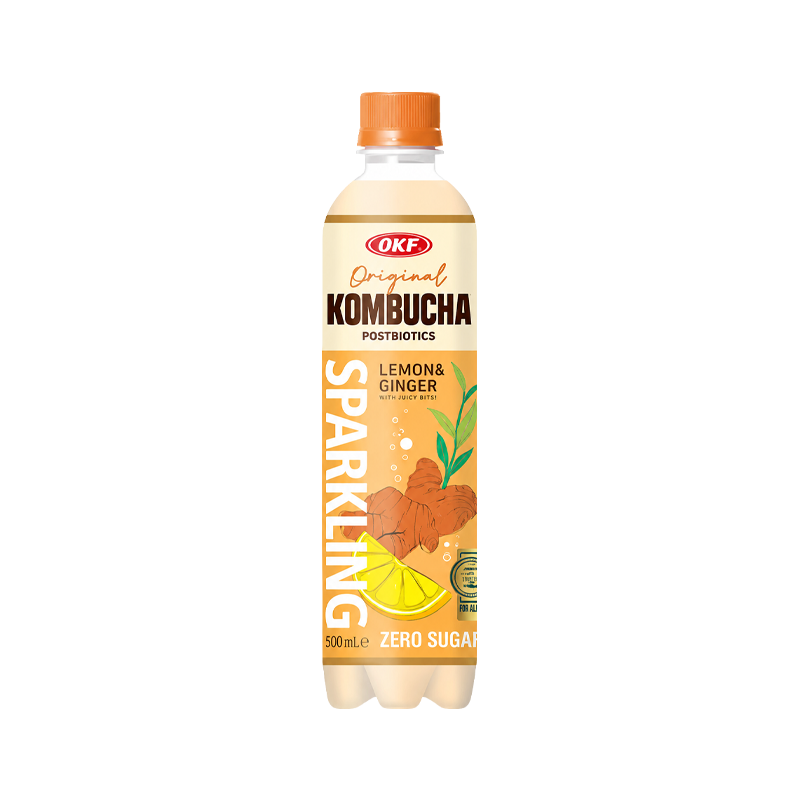 OKF Kombucha Zitrone-Ingwer Sparkling Drink 500ml