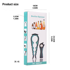 5-in-1 Flaschen- & Dosenöffner, Gummigriff, Senioren & Arthritis-freundlich
