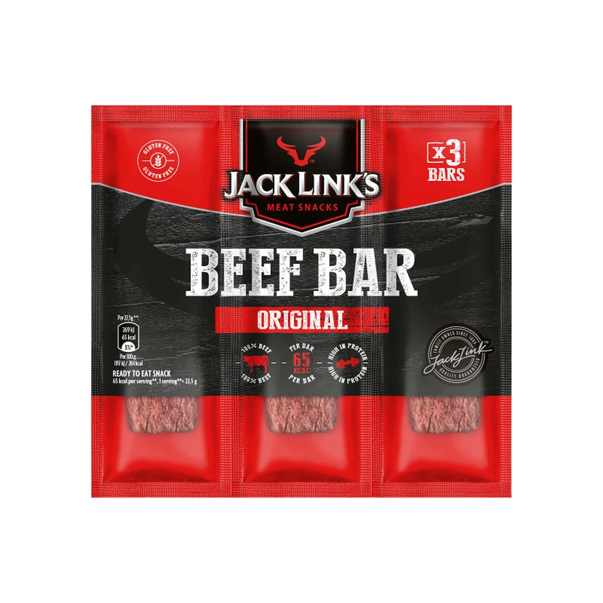 Jack Link´s Beef Bar Original 3 x 22,5 g