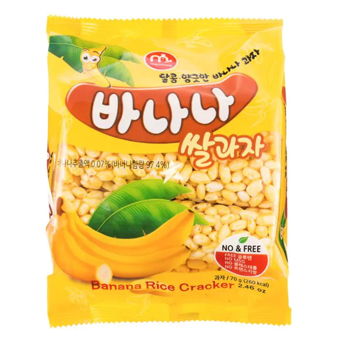 MHD:07.04.2023 MAMMOS Banana Rice Cracker 70g