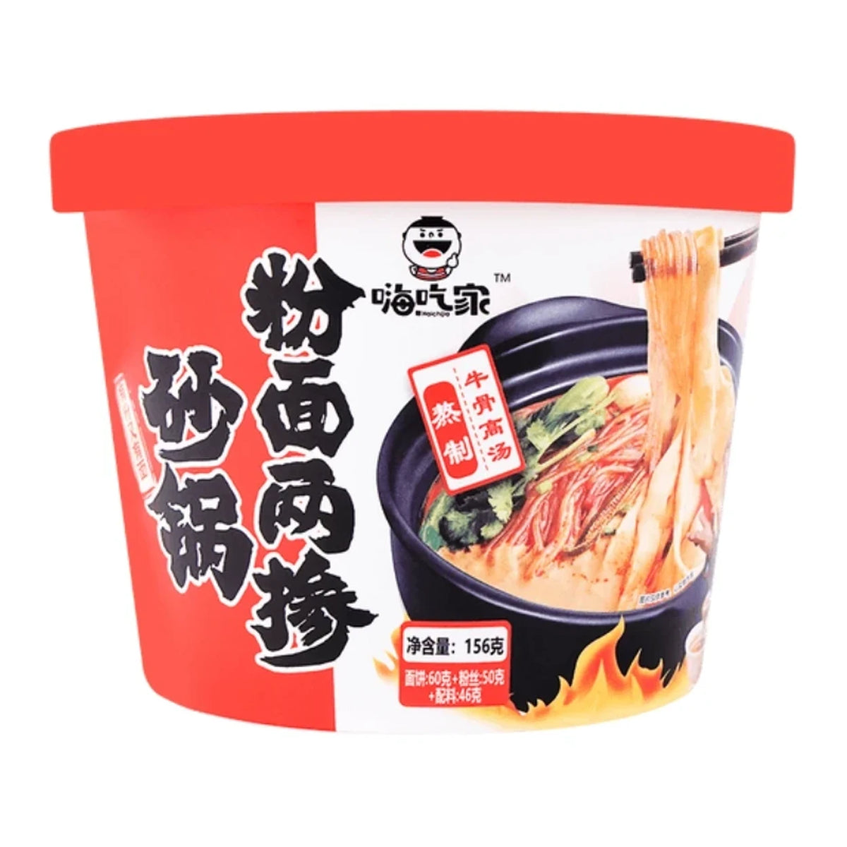 Haichijia Gemischte Nudeln und Reisnudeln (scharfer Rindfleischgeschmack) 156 g