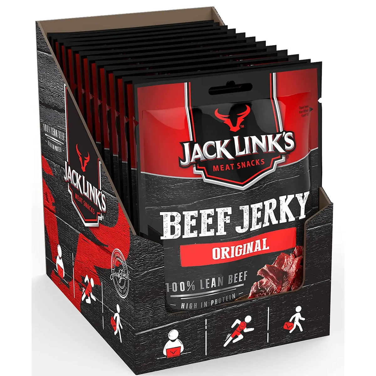 Jack Link's Beef Jerky Sweet & Hot - 12er Pack (12 x 25g)