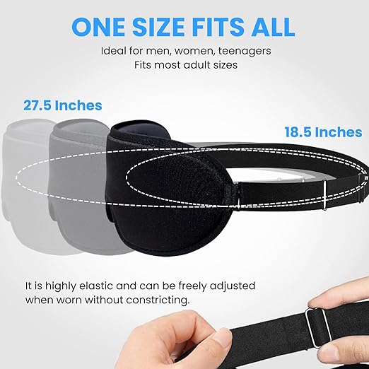 3D Lichtdichte Schlafmaske aus Memory-Schaum mit Ohrstöpseln