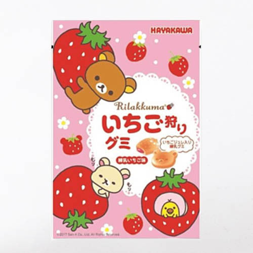 MHD:03.2024 Rilakkuma Ichigo Gari Gummibonbons – Erdbeergeschmack 40g