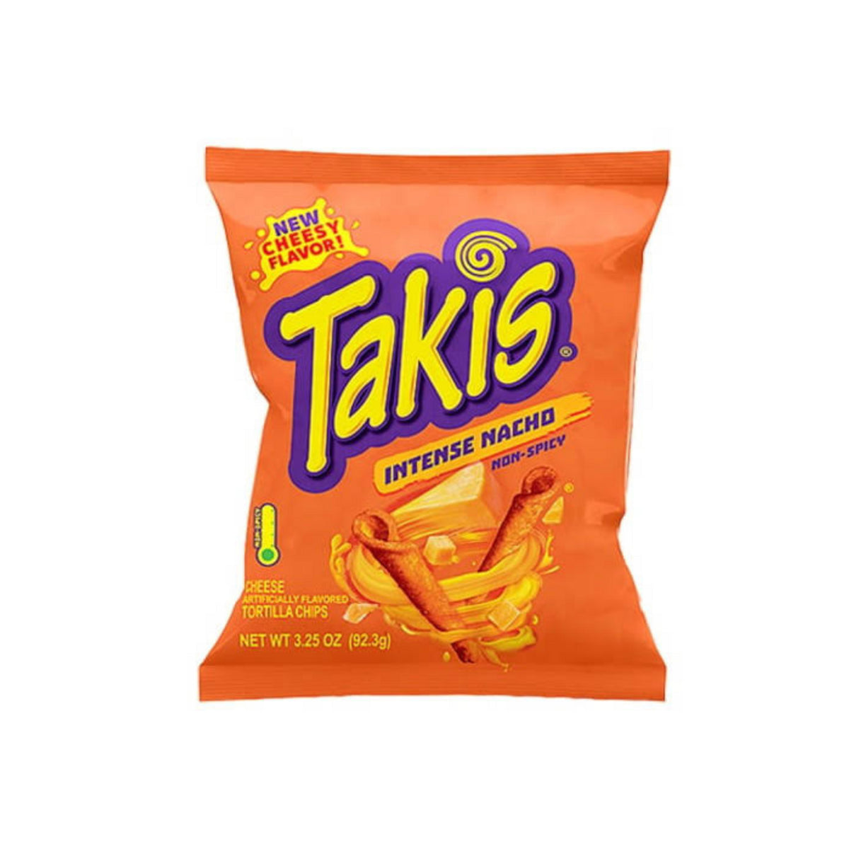 MHD:12.06.2024 Takis Intense Nacho Cheese Tortilla Chips - 92.3g