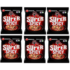 Nongshim Instantnudeln Shin Red Super Scharf 6 x 120g Super Scharfer Roter Pfeffer
