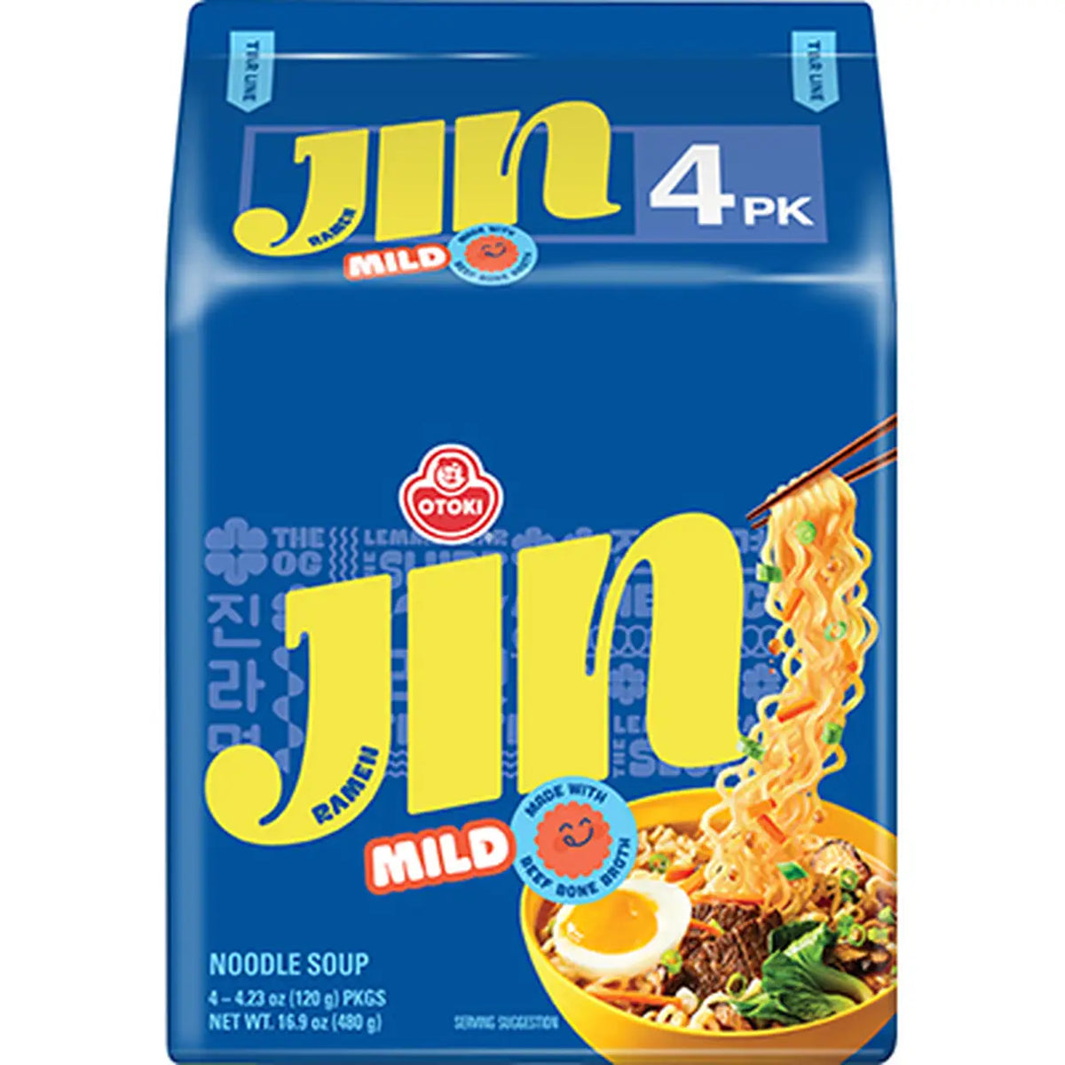 Ottogi Jin Ramen Mild Mehrpack 120g x 5