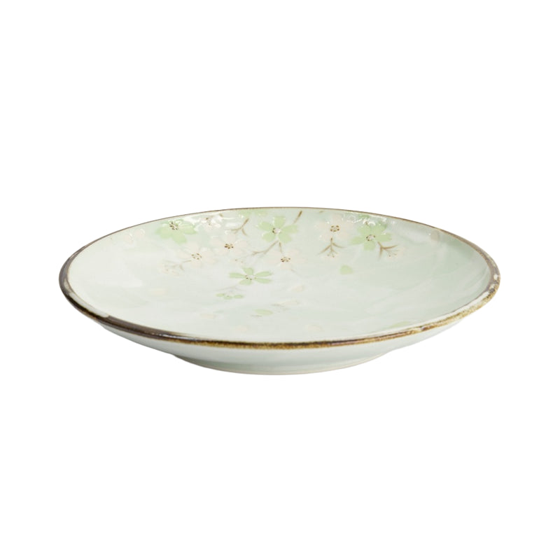Green Cosmos Plate 19.5x3cm