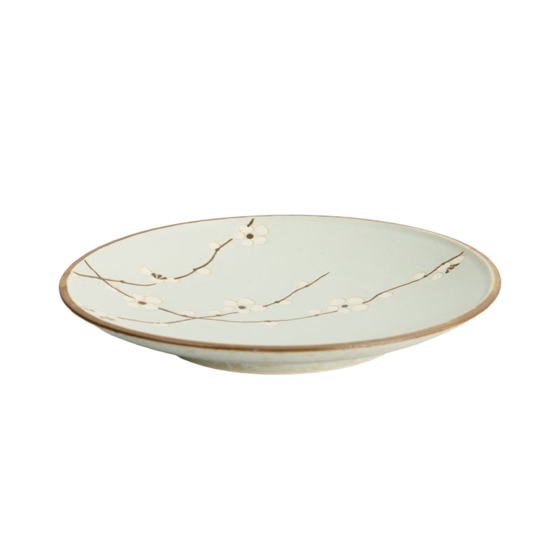 Green Soshun Plate 22.7x3.1cm