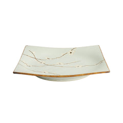 Green Soshun Square Plate 23.3x23.3x3.2cm