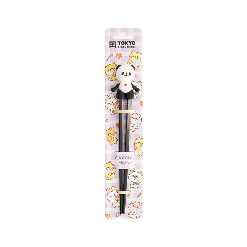 TOKYO DESIGN STUDIO Children Chopsticks Panda Black 22cm