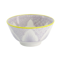 Lily Flower Tayo Bowl 14.8x6.8 550ml Purple