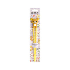 Children Chopsticks Bear Light Brown 22cm