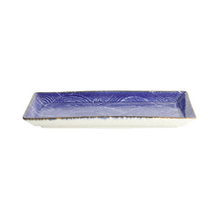 Seigaiha Blue Plate 23x11,5x2,5cm