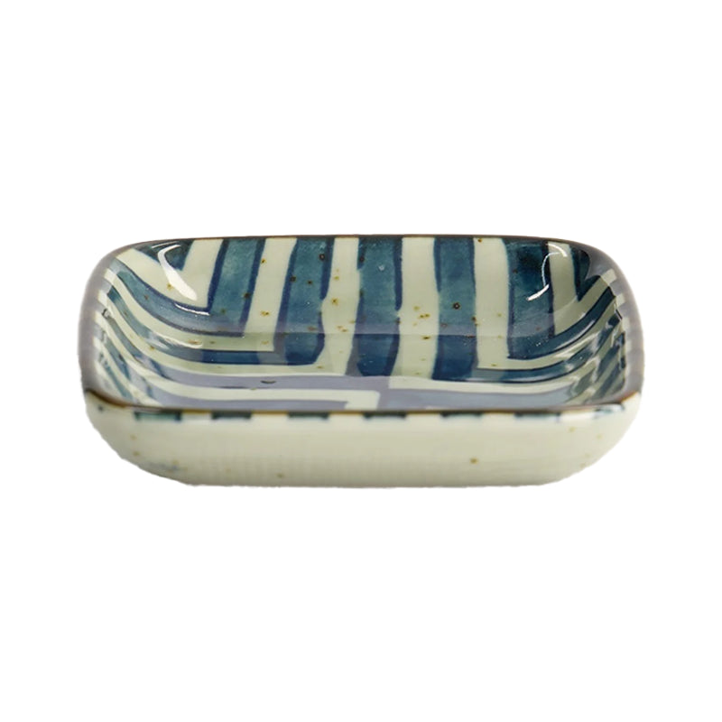 Soy Sauce Dish Square 9x1.6cm - Yokomino Blue