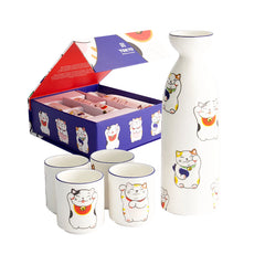 Kawaii Japan Sake Set 1:4 220/50ml Purple Box