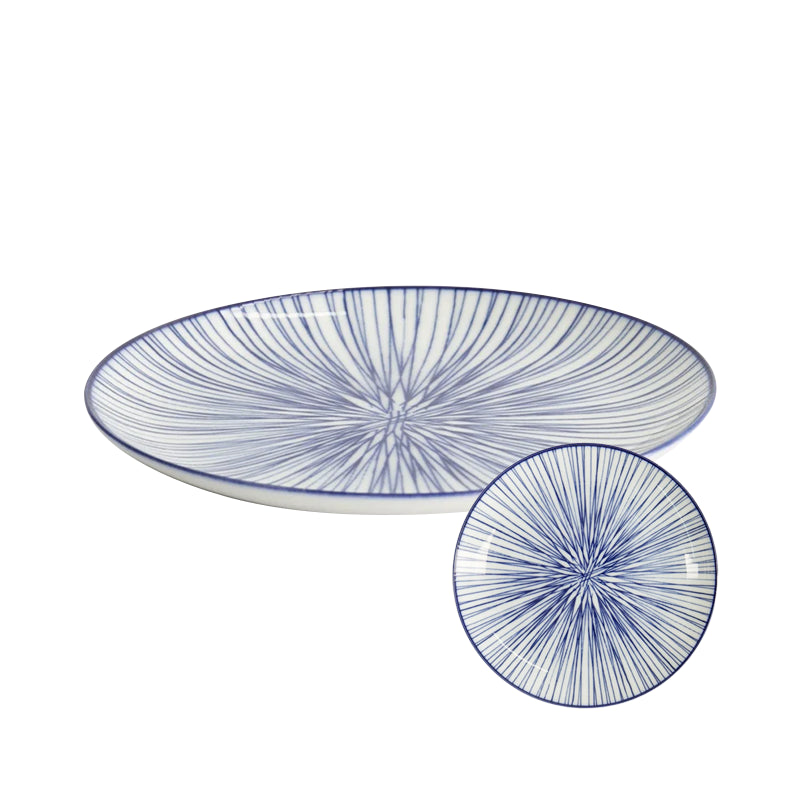 Nippon Blue Plate 16x2cm Lines
