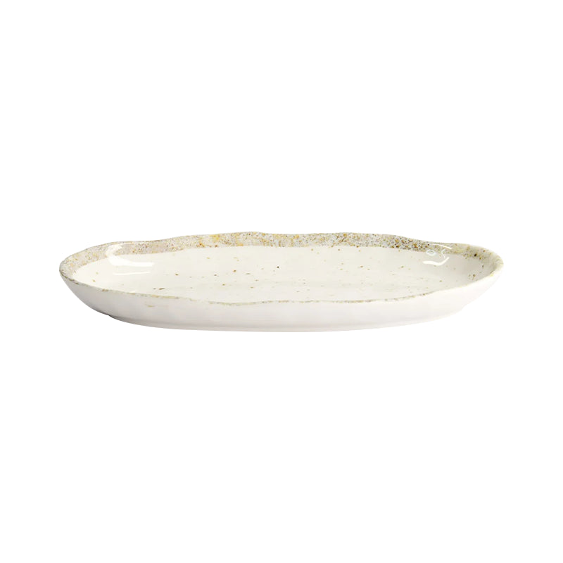 Melamine Earthware Oval Plate 25,4x13x2,9cm
