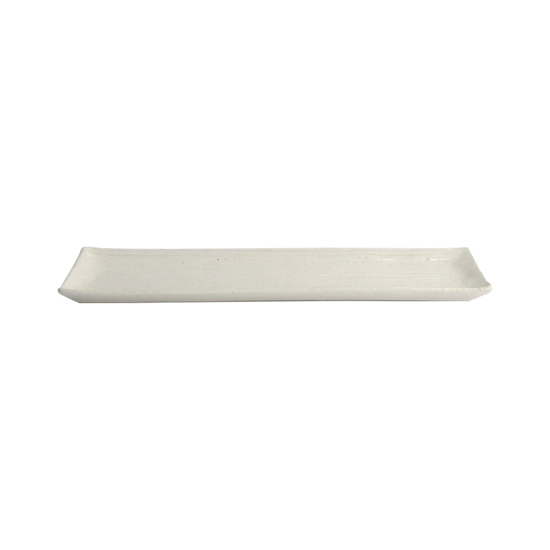 Mino Craft Rectangular Plate 33.2x10.5cm White