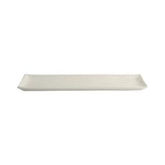 Mino Craft Rectangular Plate 33.2x10.5cm White