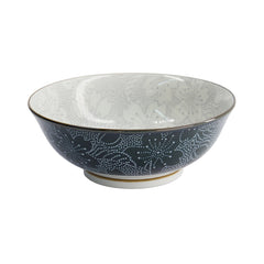 Mixed Bowls Ramen Sakura 19.7x7cm 1000ml Grey/Black