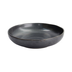 Tetsu Kessho Black Shallow Bowl 21x5cm 1000ml