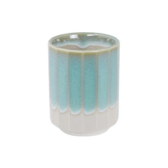 Craft Tea Cup White/Aqua Glaze 7.8x10.2cm 300ml