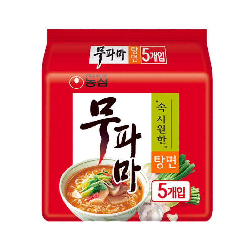 NONGSHIM Mupama - Instant Nudelsuppe mit Rettich, Lauch, Knoblauch [Bündel]