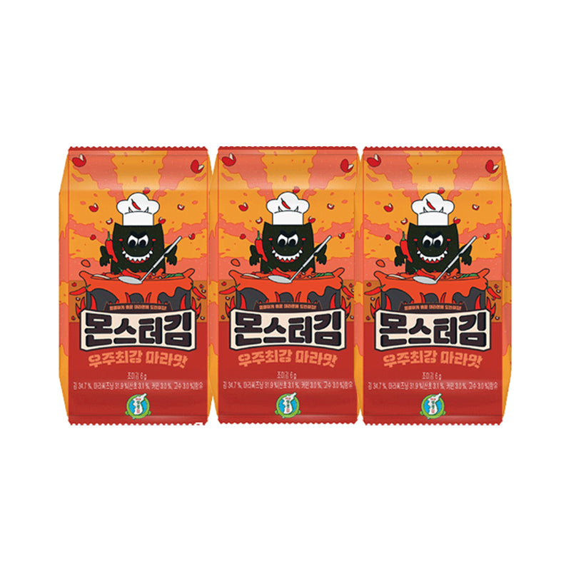 SUNG GYUNG Monster Gim - Mala scharfer Pfeffer [Bündel]