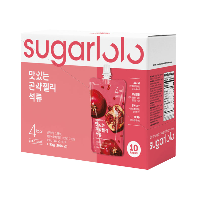 SUGARLOLO Konjak-Gelee – Granatapfel [Bündel]