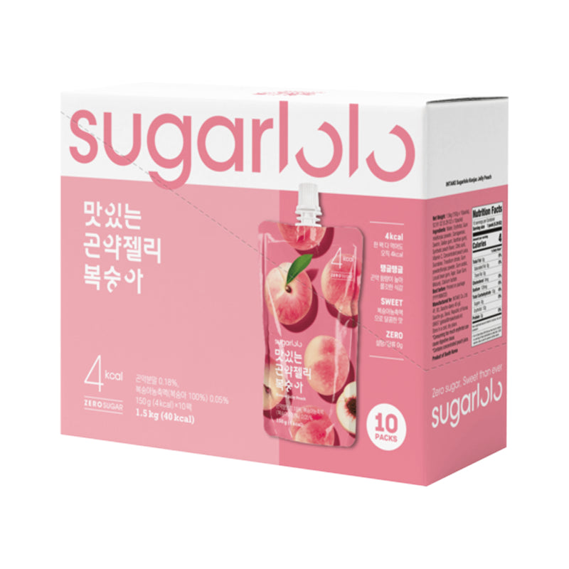 SUGARLOLO Konjak-Gelee – Pfirsich [Bündel]