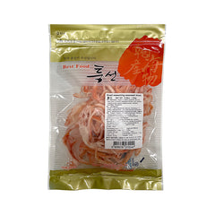 Gewürzter getrockneter Tintenfisch – rot/geschnitten